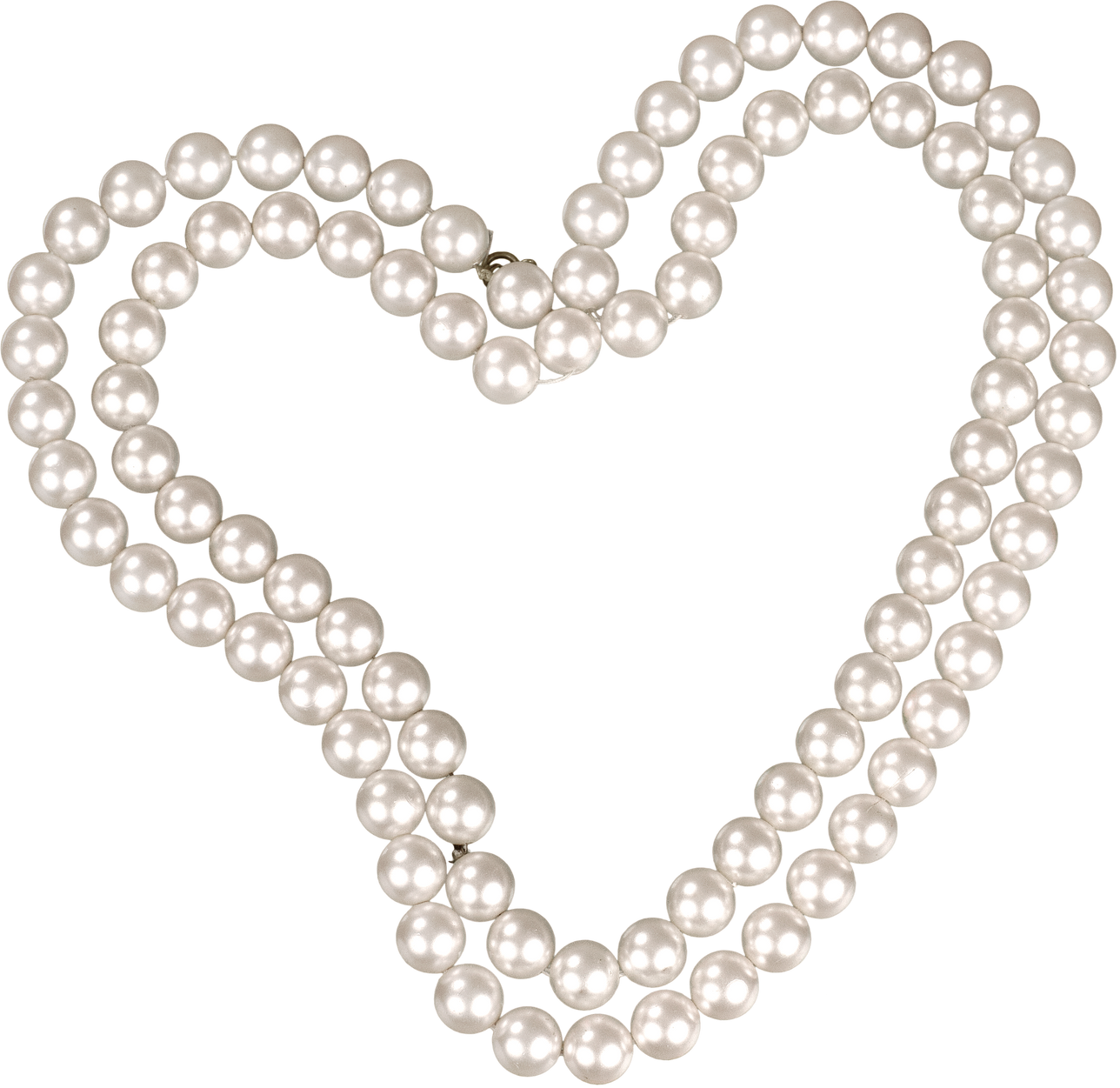 Pearl Necklace in Heart Shape 